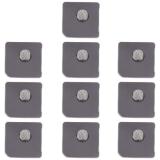 SET 10 PEZZI SCHERMO ANTIPOLVERE PER MICROFONO POSTERIORE PER APPLE IPHONE 12 6.1 BLU / ROSSO / VIOLA / BIANCO / VERDE