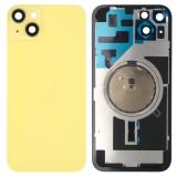 COVER POSTERIORE DI VETRO CON SUPPORTO PER APPLE IPHONE 14 6.1 GIALLO (SENZA NFC)