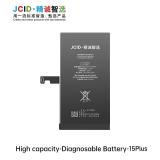 JCID BATTERIA DE GRANDE CAPACITA (4650 MAH) PER APPLE IPHONE 15 PLUS 6.7 (DIAGNOSTICABILE BATTERIA NON È NECESSARIA LA SALDATURA CAVO BATTERIA ORIGINALE NESSUN MESSAGGIO "PARTE SCONOSCIUTA") (RICHIEDE AGGIORNAMENTO ALL'ULTIMA VERSIONE)