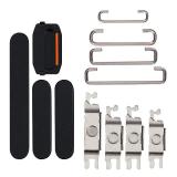SET 3 PEZZI TASTI VOLUME + TASTI POWER E TASTO VIBRAZIONE PER APPLE IPHONE 15 6.1 / IPHONE 15 PLUS 6.7 NERO