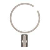 SET 2 PEZZI MAGNETE DI RICARICA WIRELESS PER APPLE IPHONE 17 6.3