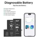 DEJI BATTERIA DE GRANDE CAPACITA (3310 mAh) PER APPLE IPHONE 13 PRO 6.1 (BATTERIA DECODIFICABILE GENUINA AUTODIAGNOSTICABILE) (RICHIEDE AGGIORNAMENTO ALL'ULTIMA VERSIONE) (QUANTITÀ MINIMA ORDINABILE: 10 PEZZI)