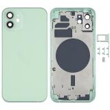 COVER POSTERIORE PER APPLE IPHONE 12 6.1 VERDE MATERIALE ORIGINALE (SENZA NFC)