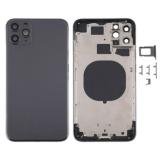 COVER POSTERIORE PER APPLE IPHONE 11 PRO MAX 6.5 NERO MATERIALE ORIGINALE (SENZA NFC)