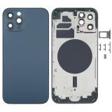 COVER POSTERIORE PER APPLE IPHONE 12 PRO 6.1 BLU MATERIALE ORIGINALE (SENZA NFC)
