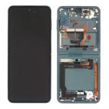TOUCHSCREEN + DISPLAY AMOLED RICONDIZIONATO + FRAME PER SAMSUNG GALAXY Z FLIP 3 5G F711B VERDE (DISPLAY RINNOVATA FRAME NON ORIGINALE)