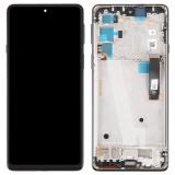DISPLAY AMOLED + TOUCHSCREEN DISPLAY COMPLETO + FRAME PER MOTOROLA EDGE 20 (XT2143-1) GRIGIO ORIGINALE (SERVICE PACK 5D68C19192)