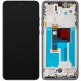DISPLAY AMOLED + TOUCHSCREEN DISPLAY COMPLETO + FRAME PER MOTOROLA EDGE 50 NEO (XT2409) / THINKPHONE 25 (XT2409-6) NERO ORIGINALE (SERVICE PACK 5D68C28368)
