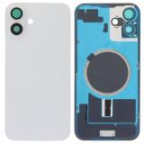 COVER POSTERIORE DI VETRO CON SUPPORTO PER APPLE IPHONE 16 PLUS 6.7 BIANCO (SENZA NFC)