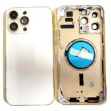 COVER POSTERIORE PER APPLE IPHONE 14 PRO MAX 6.7 BIANCO MATERIALE ORIGINALE (SENZA NFC)