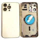 COVER POSTERIORE PER APPLE IPHONE 14 PRO MAX 6.7 ORO MATERIALE ORIGINALE (SENZA NFC)