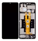 TOUCHSCREEN + DISPLAY LCD DISPLAY COMPLETO + FRAME PER SAMSUNG GALAXY A06 A065F NERO ORIGINALE (SERVICE PACK)
