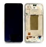 TOUCHSCREEN + DISPLAY AMOLED DISPLAY COMPLETO + FRAME PER SAMSUNG GALAXY A36 5G A366B BIANCO ORIGINALE (SERVICE PACK)