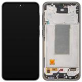TOUCHSCREEN + DISPLAY OLED DISPLAY COMPLETO + FRAME PER SAMSUNG GALAXY A36 5G A366B NERO OEM