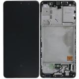 DISPLAY LCD + TOUCHSCREEN DISPLAY COMPLETO + FRAME PER SAMSUNG GALAXY A41 A415F NERO SCHERMO SERVICE PACK + FRAME (NON ORIGINALE)