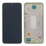TOUCHSCREEN + DISPLAY LCD DISPLAY COMPLETO + FRAME PER SAMSUNG GALAXY A34 5G A346B VERDE SCHERMO SERVICE PACK + FRAME (NON ORIGINALE)