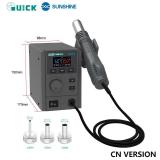 QUICK 2008 PRO 750W AI STAZIONE DISSALDANTE AD ARIA CALDA CON VOCE INTELLIGENTE TEMPERATURA 100-500°C (CN VERSIONE) (VORTICE)