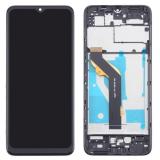DISPLAY LCD + TOUCHSCREEN DISPLAY COMPLETO + FRAME PER TCL 40 SE (T610K T610K2 T610P T610P2) NERO ORIGINALE