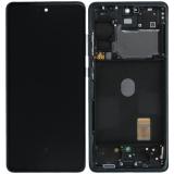 TOUCHSCREEN + DISPLAY AMOLED RICONDIZIONATO + FRAME PER SAMSUNG GALAXY S20 FE / S20 LITE G780F NERO (DISPLAY RINNOVATA FRAME NON ORIGINALE)