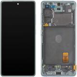 DISPLAY LCD + TOUCHSCREEN DISPLAY COMPLETO + FRAME + ANTENNA PER SAMSUNG GALAXY S20 FE 5G / S20 LITE G781B VERDE ORIGINALE (SERVICE PACK)