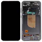 TOUCHSCREEN + DISPLAY AMOLED DISPLAY COMPLETO + FRAME PER SAMSUNG GALAXY S23 FE 5G S711B NERO SCHERMO SERVICE PACK + FRAME (NON ORIGINALE)