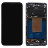TOUCHSCREEN + DISPLAY AMOLED DISPLAY COMPLETO + FRAME PER SAMSUNG GALAXY S24 FE S721B GRAFITE / NERO SCHERMO SERVICE PACK + FRAME (NON ORIGINALE)