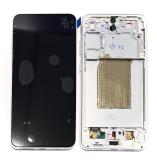 TOUCHSCREEN + DISPLAY AMOLED DISPLAY COMPLETO + FRAME PER SAMSUNG GALAXY S25 FE S731B BIANCO SCHERMO SERVICE PACK + FRAME (NON ORIGINALE)