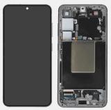 TOUCHSCREEN + DISPLAY AMOLED DISPLAY COMPLETO + FRAME PER SAMSUNG GALAXY S24 5G S921B GRIGIO ORIGINALE (SERVICE PACK)