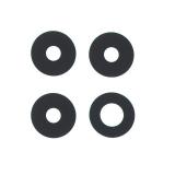 SET 4 PEZZI VETRO DI CAMERA PER XIAOMI 14T (2406APNFAG)