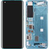 TOUCHSCREEN + DISPLAY LCD DISPLAY COMPLETO + FRAME PER XIAOMI MI 10 5G VERDE ORIGINALE (C / 7 VERSION)（SERVICE PACK）